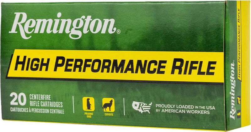 High Performance Rifle, 222 Rem, 50 Grain, Pointed Soft Point, 3140 fps